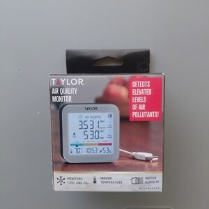 Taylor Air Quality Monitor - White and Gray